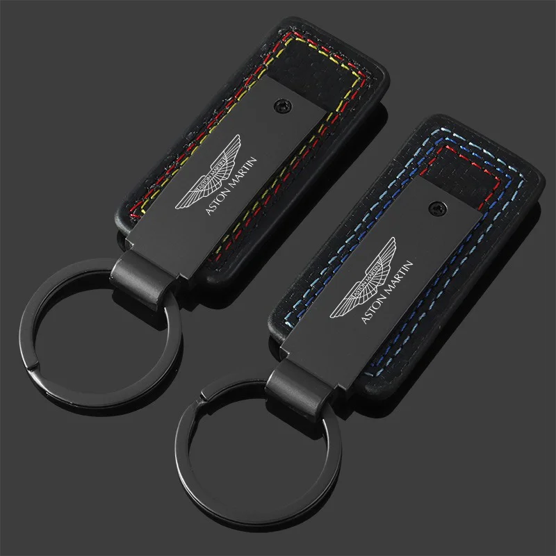Aston Martin 3D Metalen Sleutelhanger - Zijaanzicht en stevige sleutelring