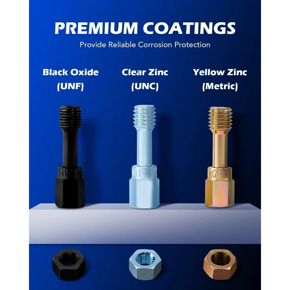 48-Piece Metric and SAE Thread Repair Kit with Taps, Dies, and Thread Files