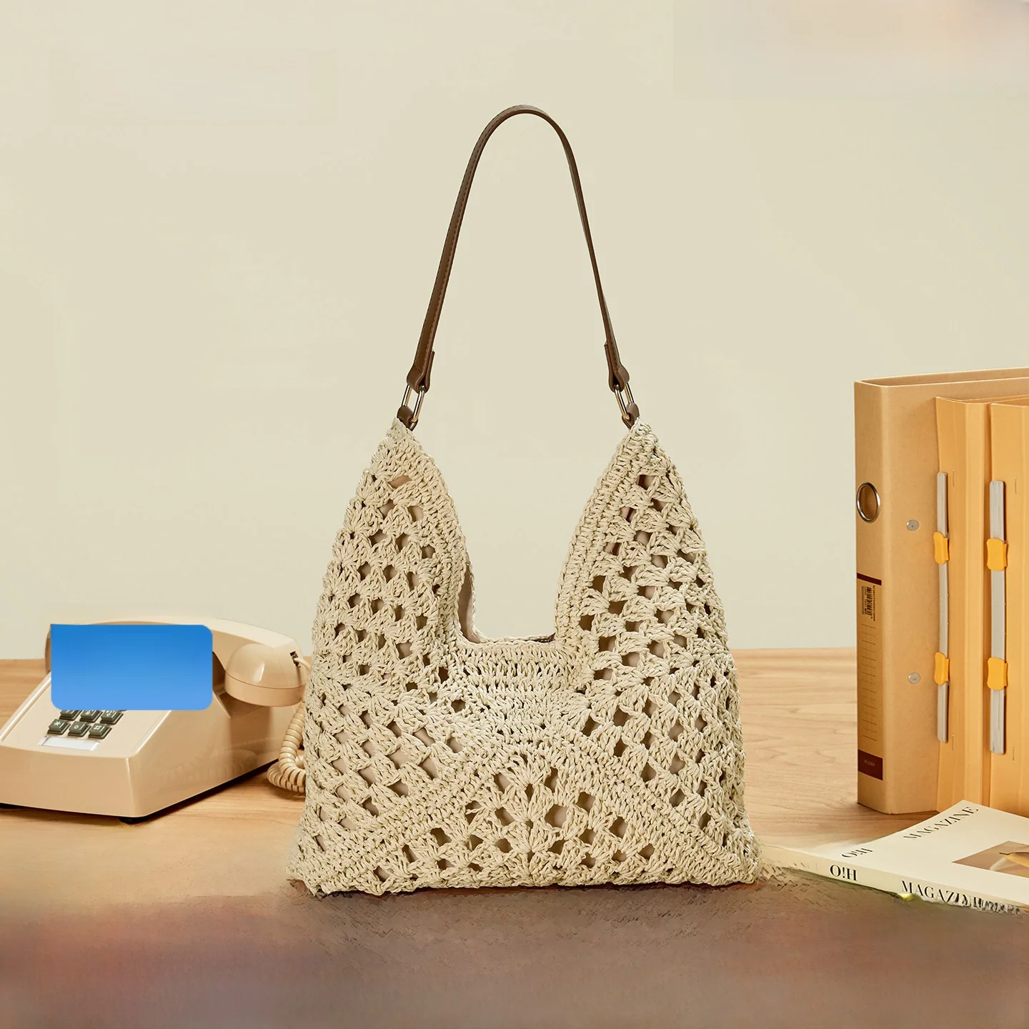 large-capacity-women's-tote-bag-woven-single-shoulder-beach-style-hollow-out-design-josiny-2026-fashionable-summer-bag