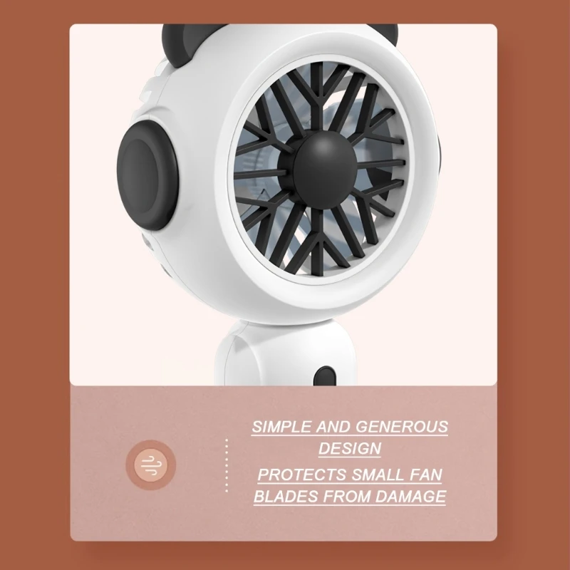 Quạt cầm tay Quạt để bàn AA chạy bằng pin động Quạt mini bỏ túi 3 tốc độ Dropshipping