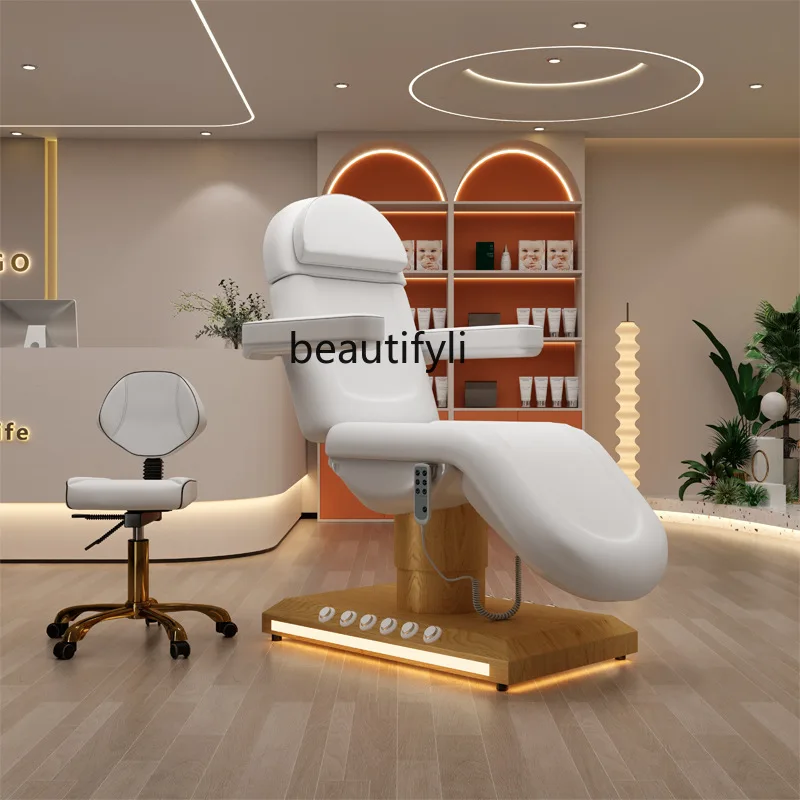 Electric Beauty Bed Beauty Salon Special Spa Massage Couch Lifting Medical Beauty Micro Plastic Eyelash Tattoo Couch