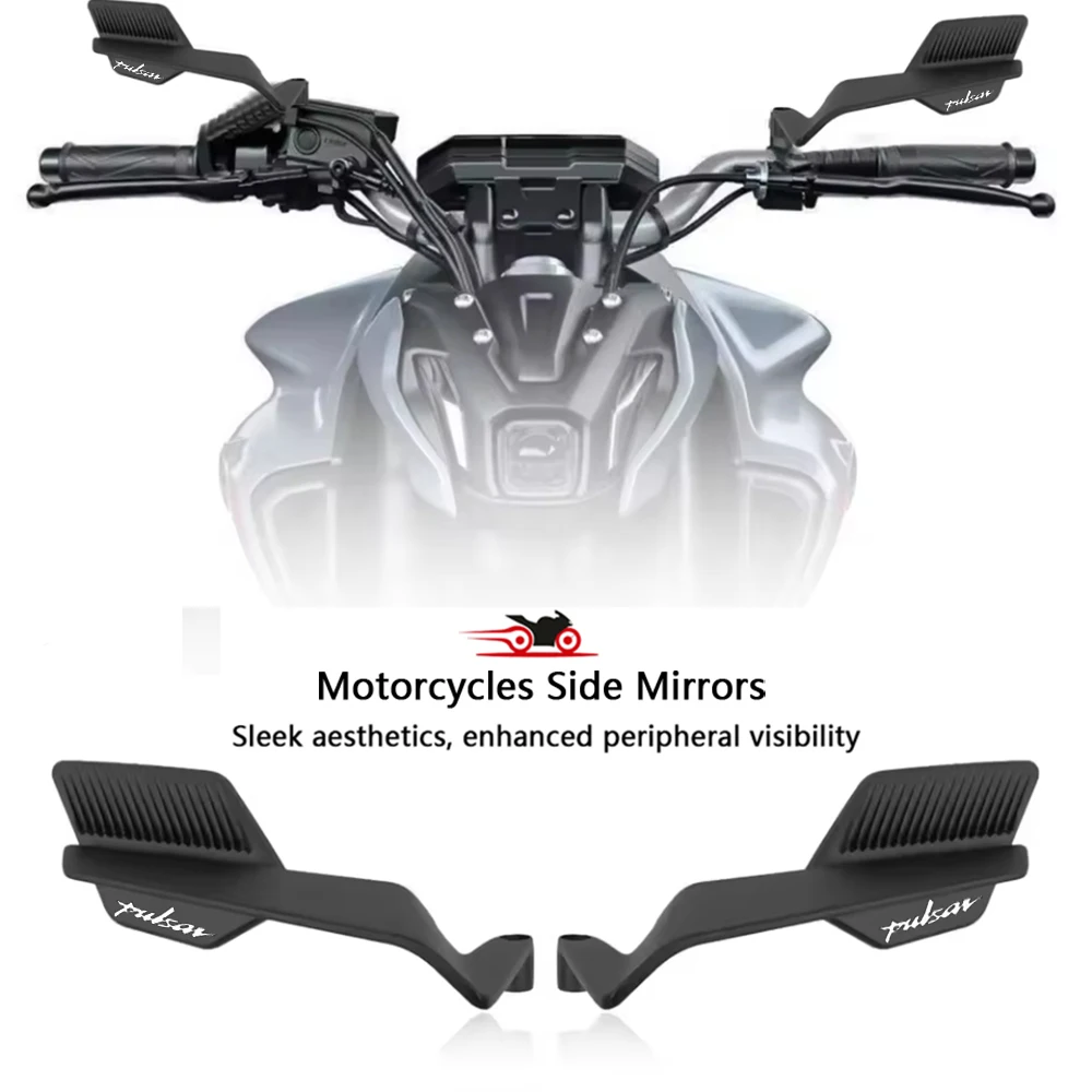 For Bajaj Pulsar 125 150 180 Rs200 Ns200 Ns160 Ns Rs 200 Motorcycle Side View Mirror Kit Adjustable Swivel Side Mirror