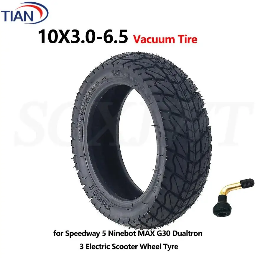 

Бескамерная шина 10x3.0-6.5 (10 дюймов) для электросамокатов Speedway 5, Ninebot MAX G30, Dualtron 3, 70/65-6.5, 10x2.70-6.5