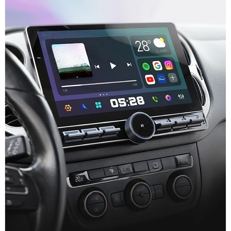 Universal single knob button large screen navigation car DVD bluetooth multimedia P80S screen