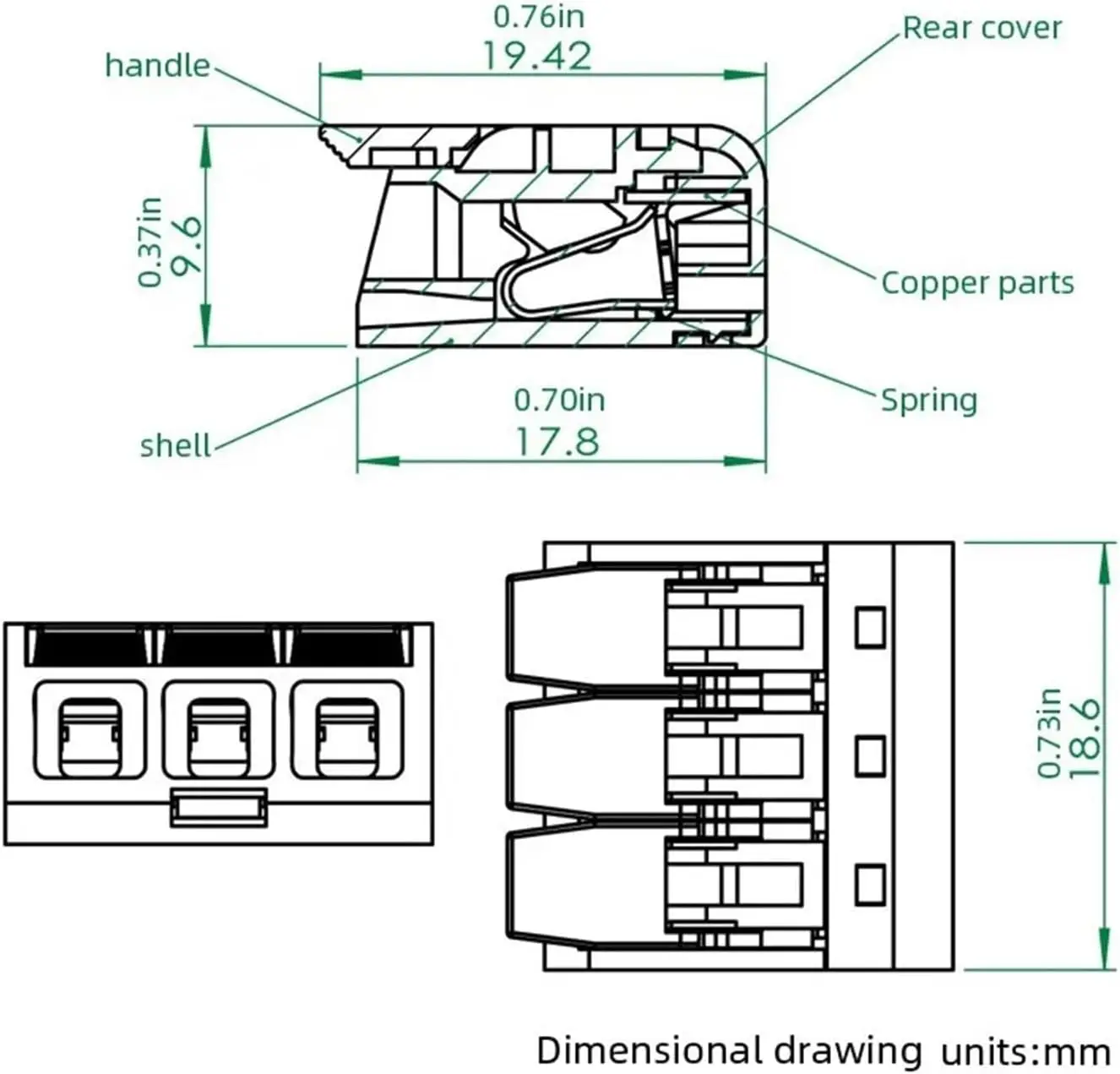 30 Pcs 32A Wire Connectors Compact Splice Connectors Quick Cable Connectors Light Terminal Connections