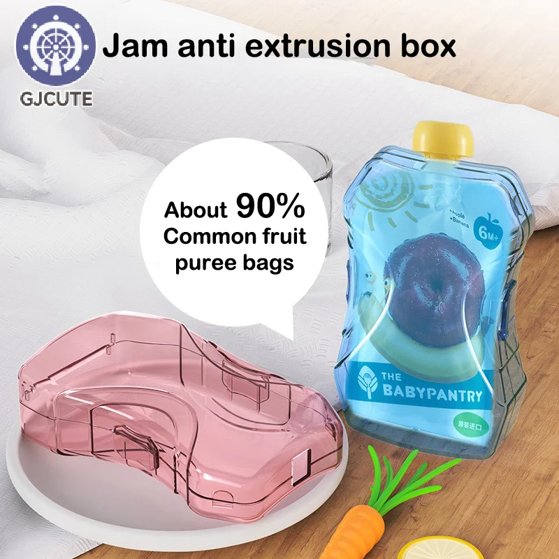 1 Stück tragbare Baby Joghurt Assist Tasche Baby Püree Anti Squeeze Box Kleinkinder Lebensmittel beutel Halter wieder verwendbare Saft boxen