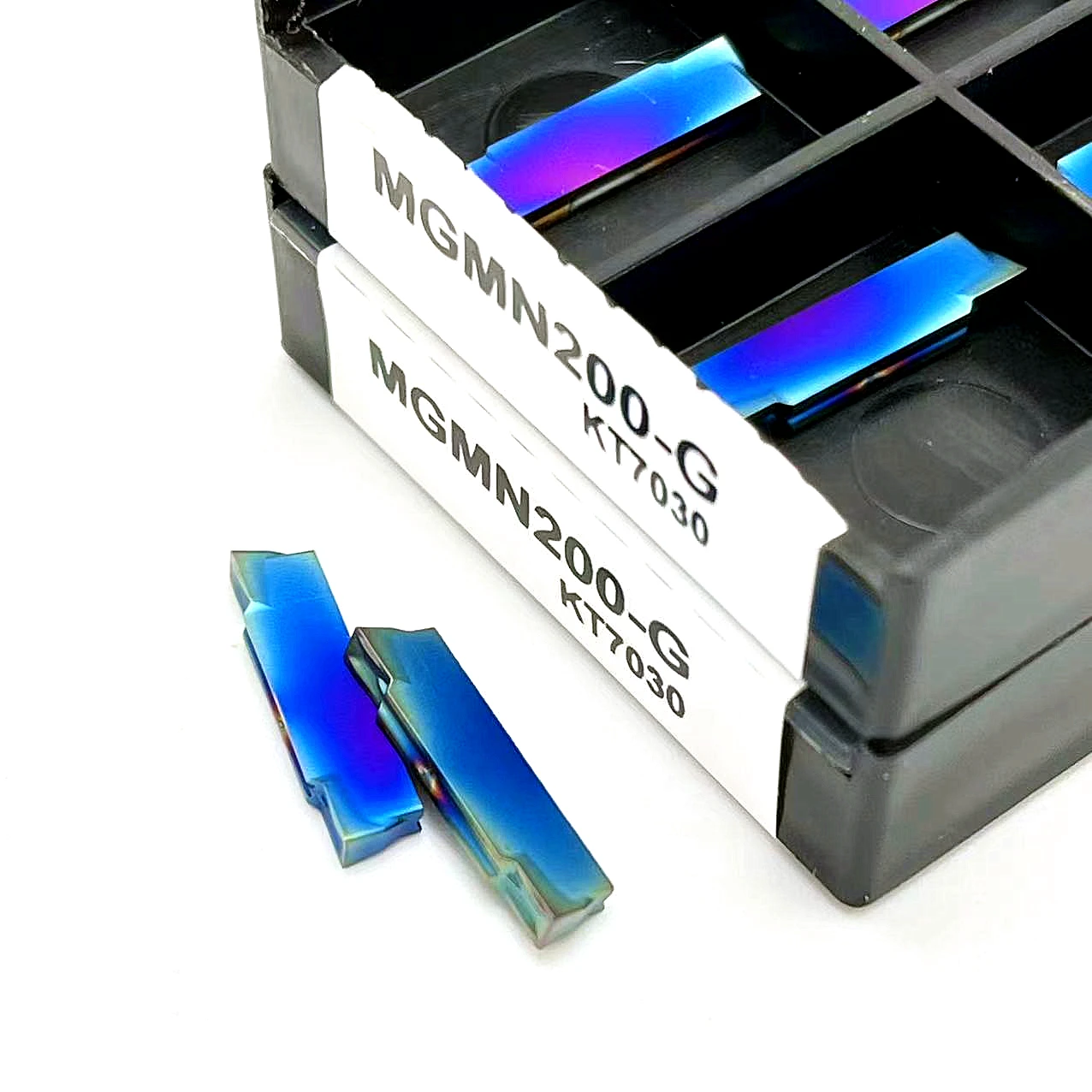 Nano azul 10 pçs mgmn300 mgmn200 mgmn400 torno ferramenta original carboneto de aço inoxidável duro ferramenta torneamento