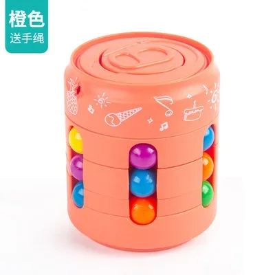 New magic bean can, magic cube, finger spinning top, children's coke, finger tip, magic bean, magic cube toy