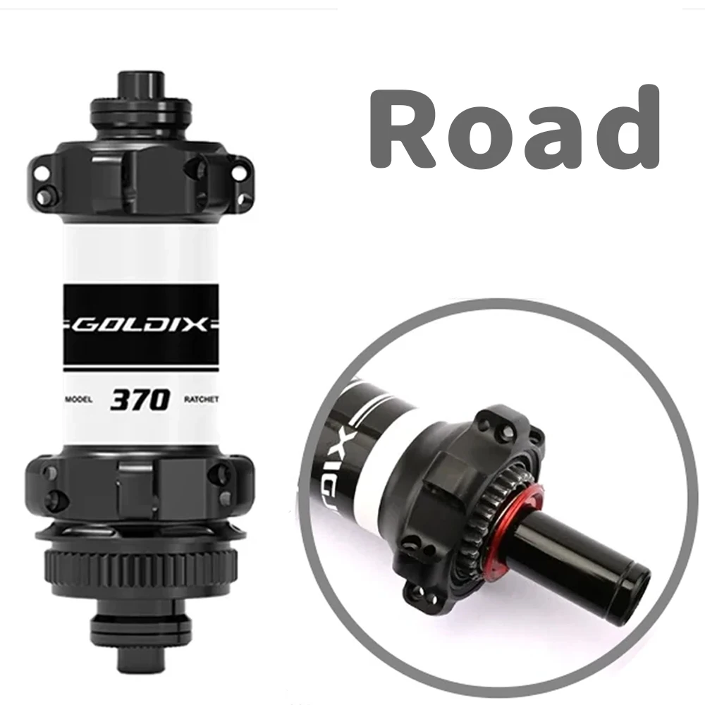 GOLDIX 370 Road Hub 28h 24h Center Lock Bicycle Hub Ratchets