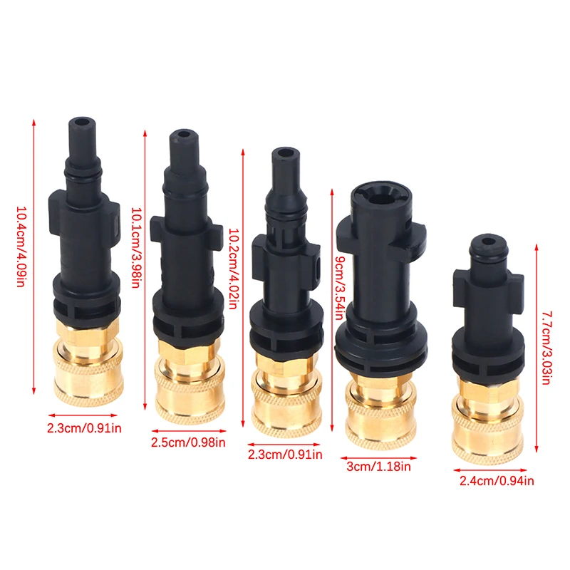 

1pc Pressure Washer Adaptor To 1/4" Quick Release Connector Nozzle For Car Washing Machine Watering Quick Connect Adapter