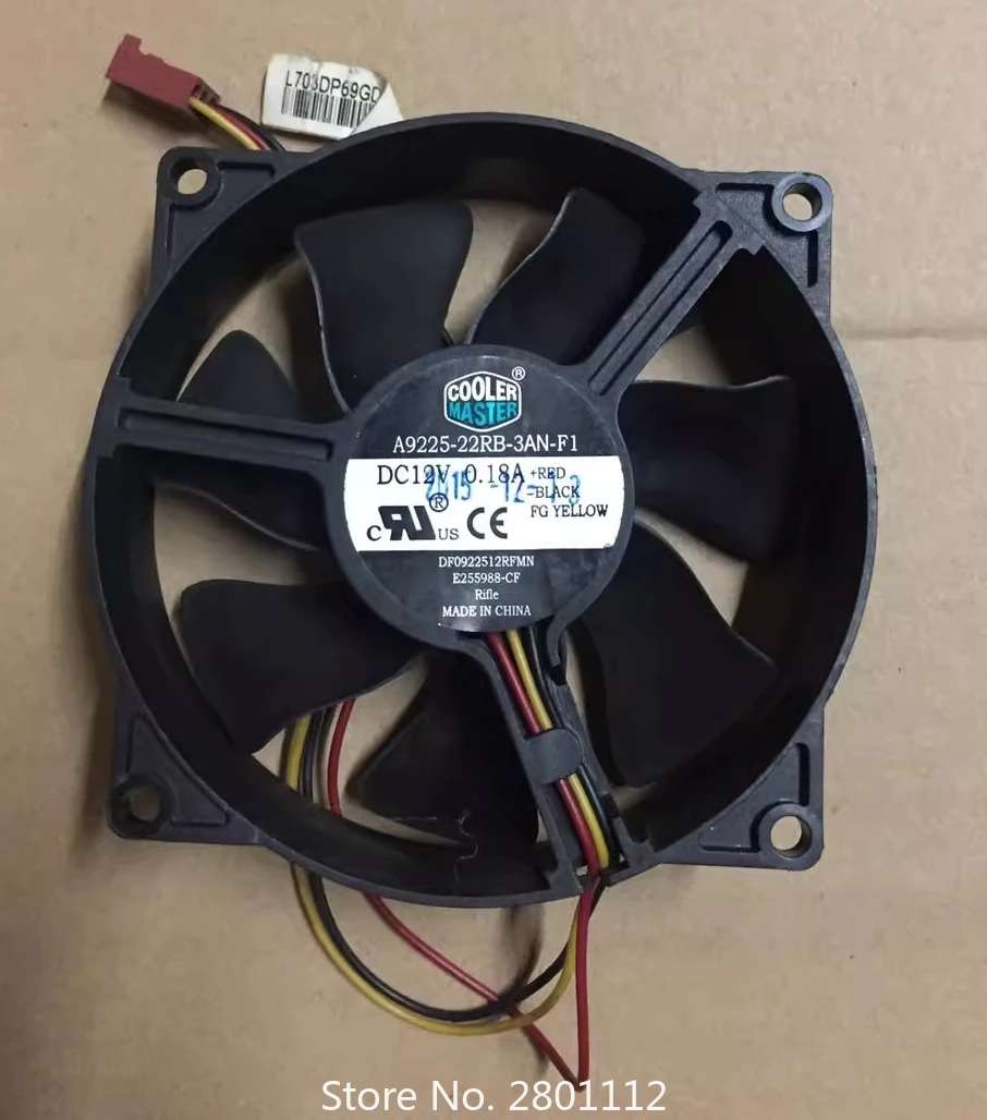

Новый охлаждающий вентилятор A9225-22RB-3AN-F1 9 см 12 В 0,18 А охлаждающий вентилятор 9025 90*90*25 мм