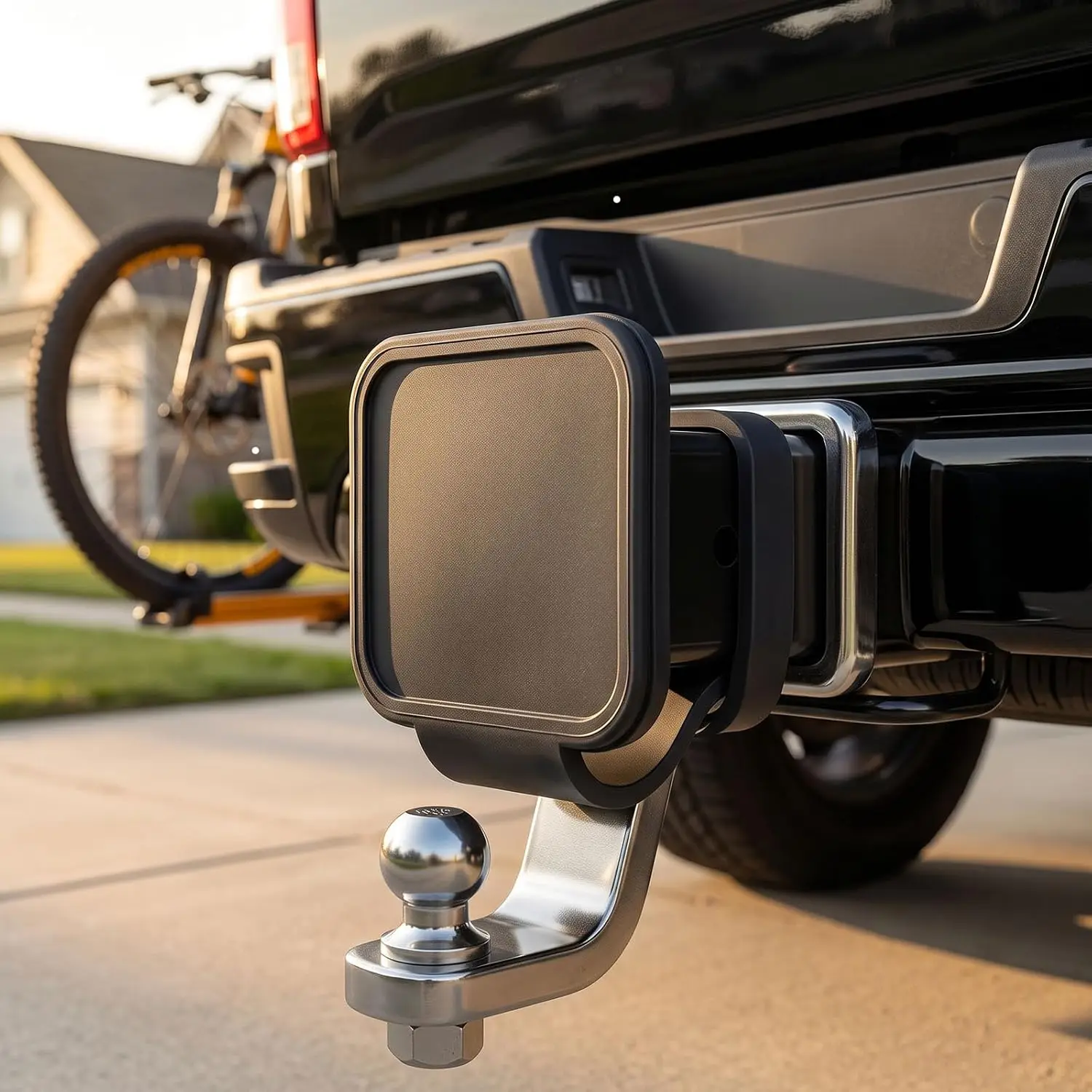 2 Inch Trailer Hitch Cover Tow Hitch Receiver Plug Car Tow Hitch Dust Cover Square Hitch Protector Cap for SUV Truck