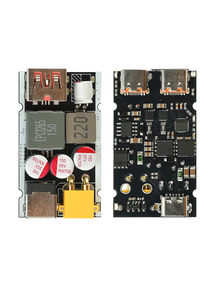 Moduł szybkiego ładowania 140W+65W, wysokiej mocy, PD QC, pełny protokół, DC 9-35V, przetwornica obniżająca napięcie, wiele portów do jednoczesnego ładowania. — zdjęcie produktu 7