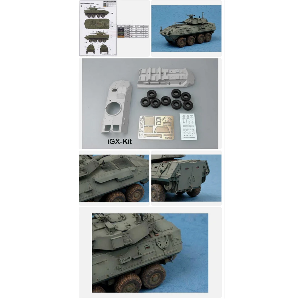 

Trumpeter 01521 1/35 US LAV-A2 8x8 Легкое бронированное транспортное средство, военная игрушка, подарок, пластиковый сборный конструктор, модель для сборки