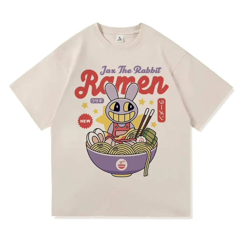 مذهلة السيرك الرقمي جاكس رامين تي شيرت موضة النساء كاين بومني تي شيرت للجنسين لطيف أرنب الشعرية القطن تي شيرت