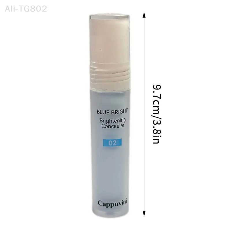 Cappuvini Brightening High Gloss Liquid Foundation Concealer Stick Full Coverage Moisturizing Face Long-Lasting Modification