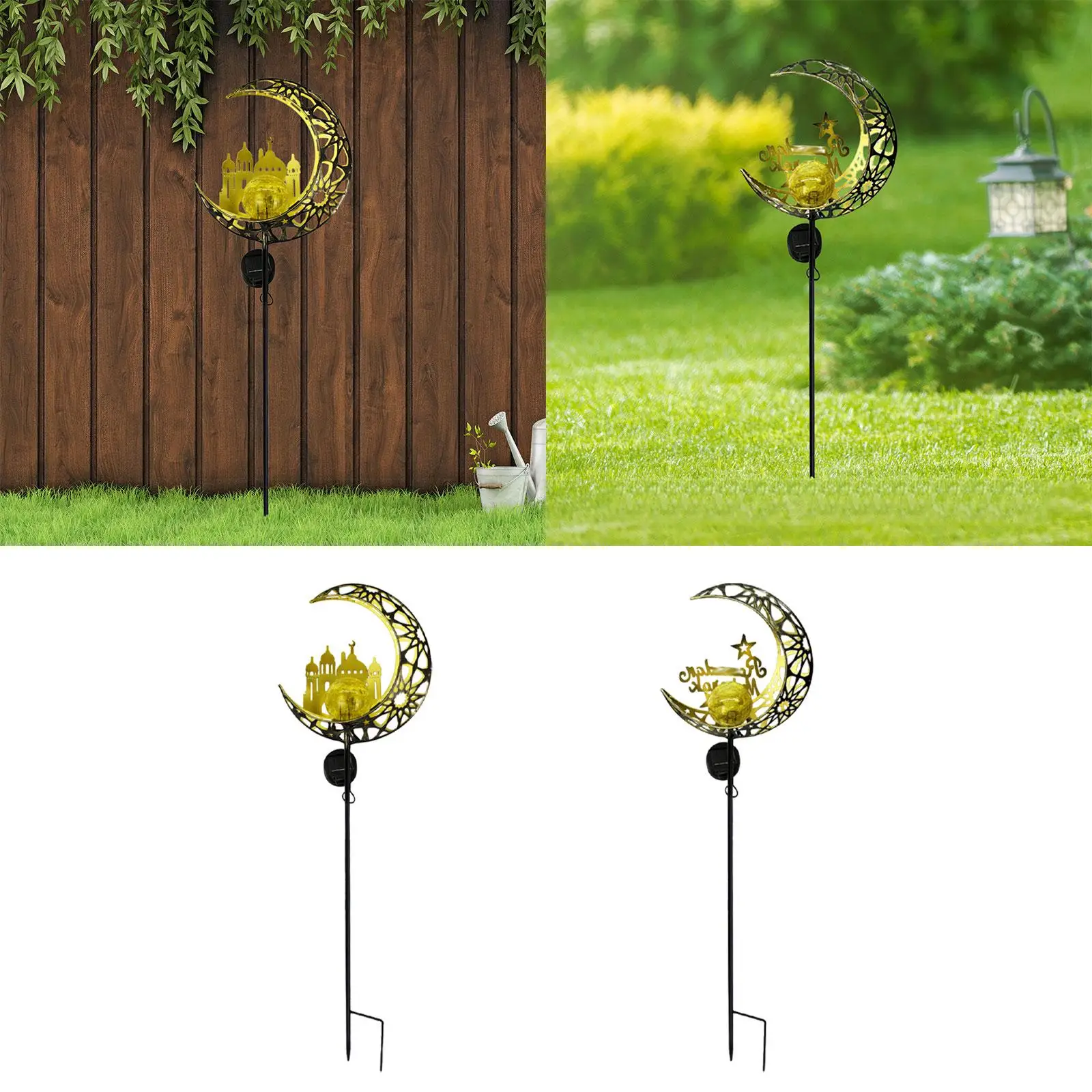 

Solar Garden Stake Light Ramadan Eid Mubarak Decoration for Pathway Outdoor