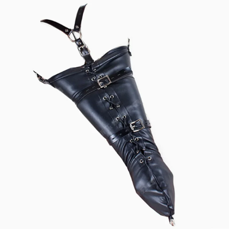 BDSM Strait Jacket / Armbinder,Leather Deluxe Arm Binder Restraint,Behind Back Bondage Gloves,Sex Toys For Couples - Image 6