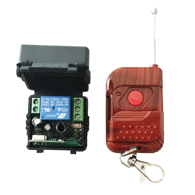 

DC 12V 10A 1CH Channel Wireless RF Remote Control Switch Transmitter Receiver Inching Means Momentary Model Access Control