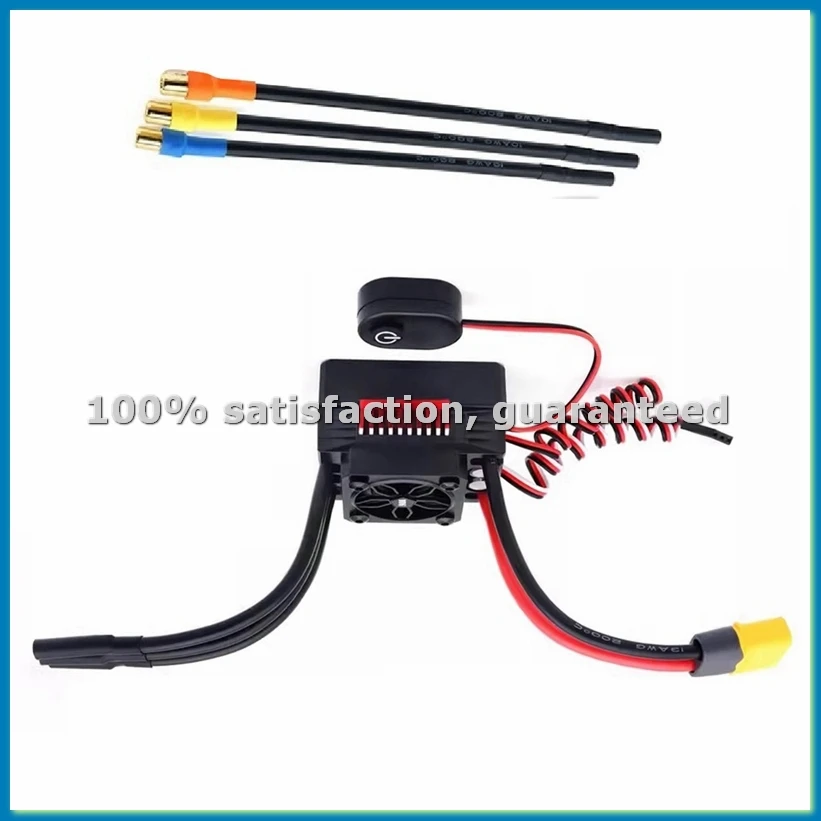 

Бесщеточный водонепроницаемый электронный регулятор скорости 60А для радиоуправляемых внедорожных машин и грузовиков масштаба 1/10 - A33R