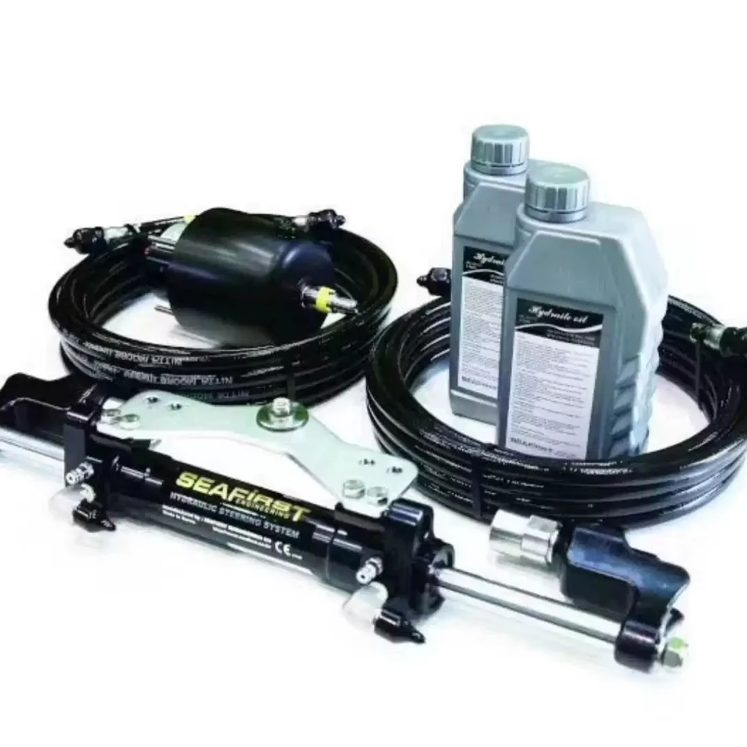 New Marine Hydraulic Helm Pump Direction/Steering Mechanics Stainless Hand Control For Outboard Engines (SeaFirst-Korean Made)