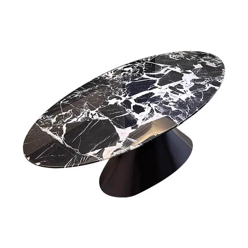

Luxury stone dining table living room high-end luxury villa natural