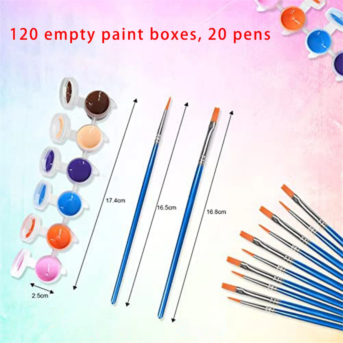 140 PCS Acrylic Paint Set,12 Colors Acrylic Paint Strips for Kids&Adults Craft Paint,Perfect for Home Birthday Classroom