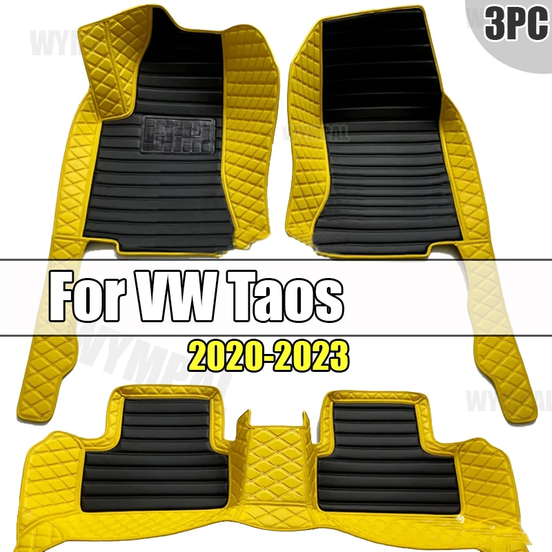 Floor Mats For VW VW Taos Tharu 2020~2023 Waterproof Tapetes Para Automovil Car Mats Alfombra para Auto Car Accessories