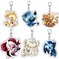 Game Cookie Run Kingdom Acrylic Keychain Bag Accessories Candy Apple Milk Shadow Pure Vanilla Mystic Flour Key Ring Jewelry Gift