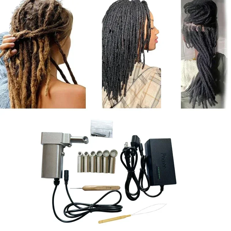 

Machine Dreadlock Hair 3 Needles 6-16mm Crochet Hook Human Hair Tool Loc Extensions Maker Dreadlock Machine Dreadlocks Hair