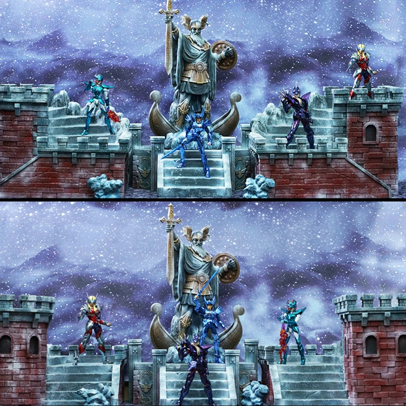 JacksDo Saint Seiya Myth Cloth EX Odino/Odin/Oden Asgard/God Warrior 40cm Decorazione Diorama Scena Statua Resina Cavalieri dello Zodiaco Disponibile