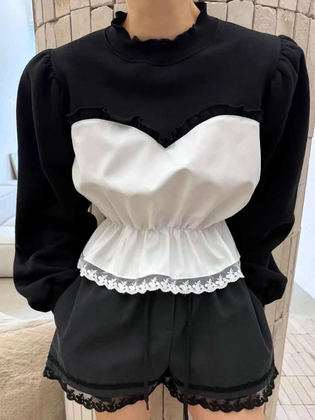 

Модный женский наряд для похудения, топ и брюки с пузырьками, свободный крой, осенняя одежда, новый дизайн 2025, затягивающий талию