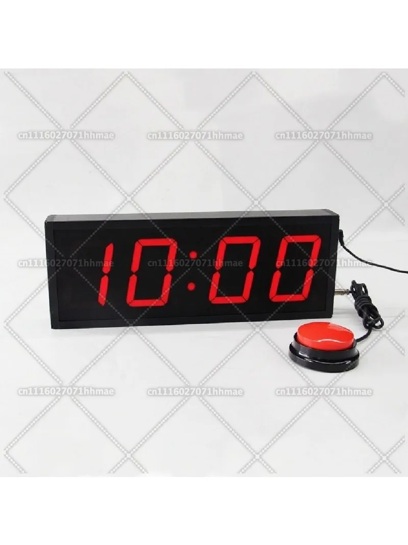 Large Countdown Challenge Timer, Adjustable Difficulty LED 10 Second Stop Watch, Clock Game Timer
