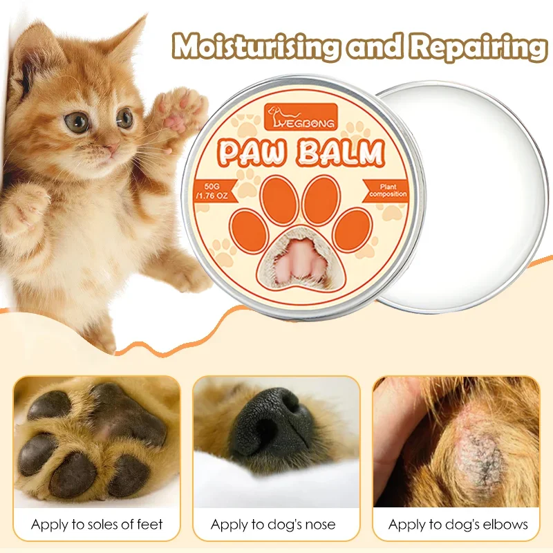 Pet Paw Moisturizing Natural Cream Dog Cat Paw Wax Protects From Cracks Dry Winter Care Supplies Moisturizer Cats Dog Paw Balm view 4