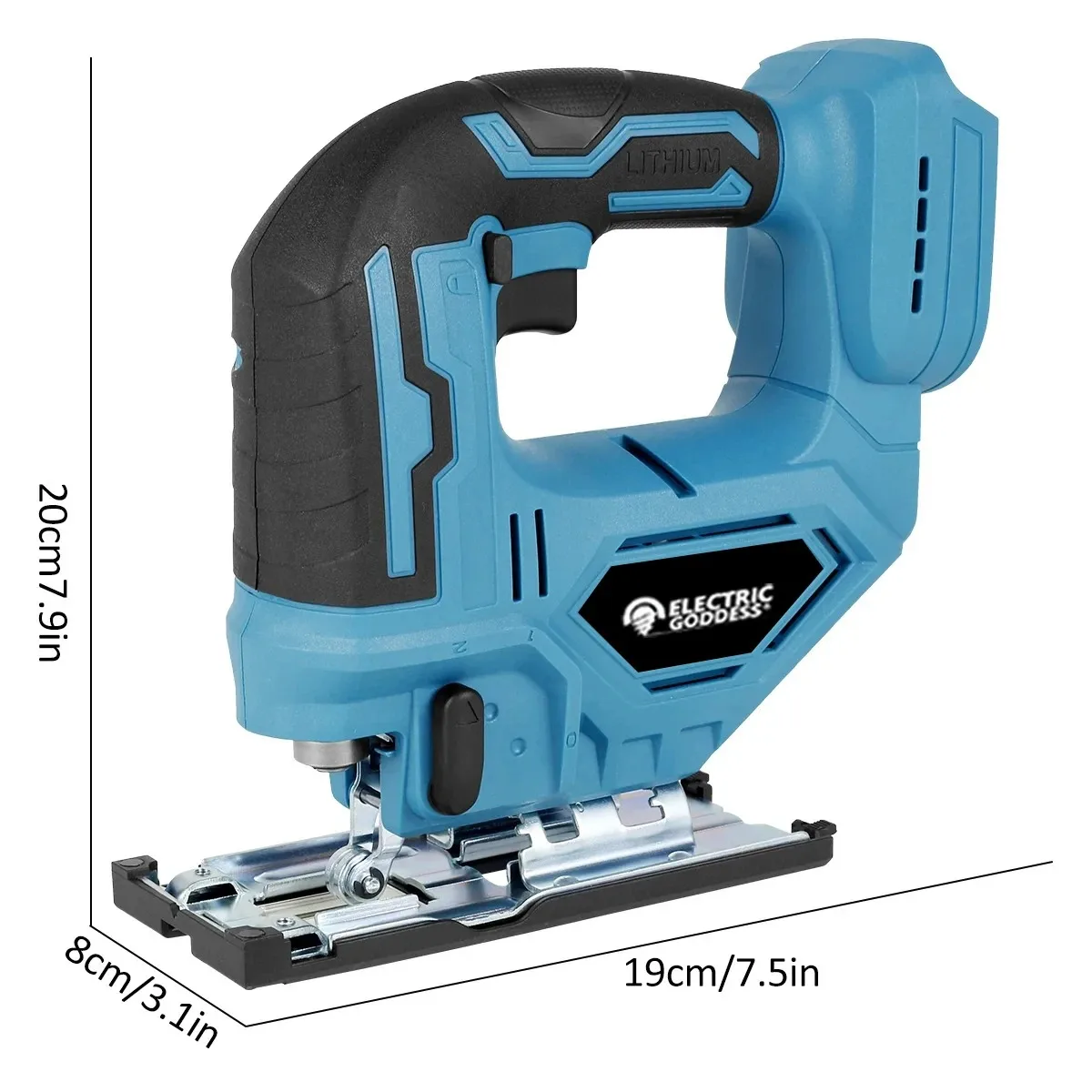 Electric Goddess 300W Electric Jigsaw Cordless Woodworking Cutting Jigsaw Portable Reciprocating Saw For Makita 18V Battery