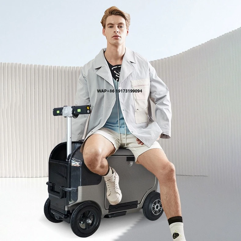 

Умный электрический чемодан FENGJIU с кодовым замком, разноцветный, для пожилых людей, на котором можно кататься