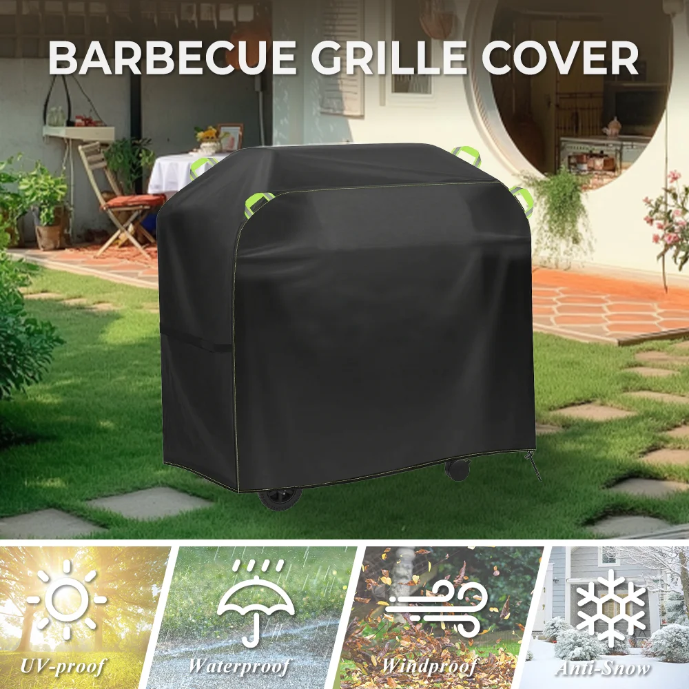 

Гриль-барбекю, чехол для барбекю, защита от пыли, водонепроницаемый, сверхмощный чехол для барбекю из укрылышка, уличные защитные чехлы для гриля от дождя