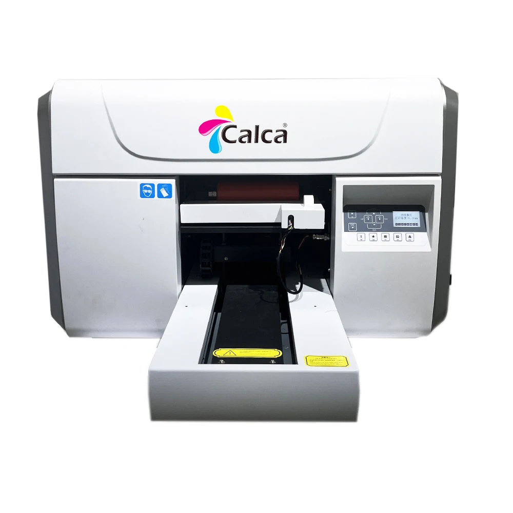 CALCA A3 LED UV Roll Printer Cylindrical Printer with I3200 Printhead Digital Industry Printer for Bottles Cups Metal Glass Wood