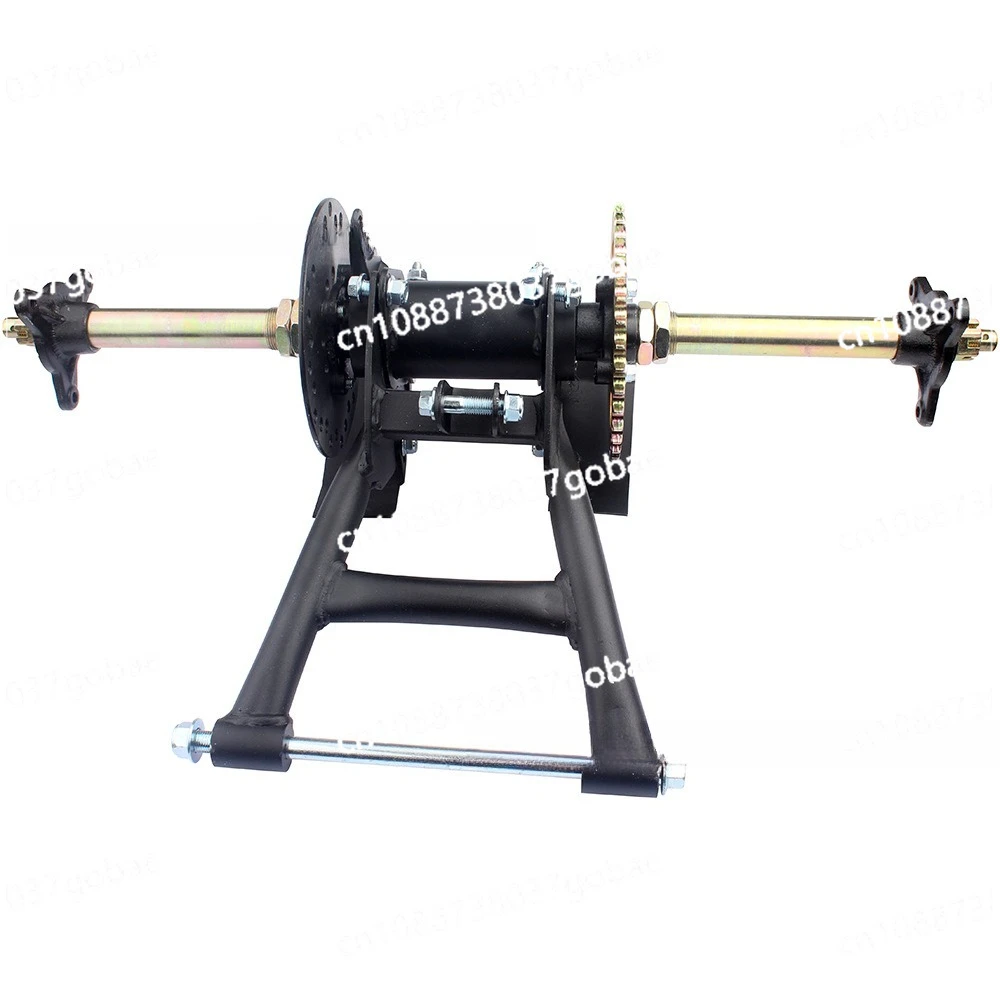 50-125CC rear axle flat fork with rocker arm chain wheel disc brake disc complete set, suitable for motorcycles and beach bikes