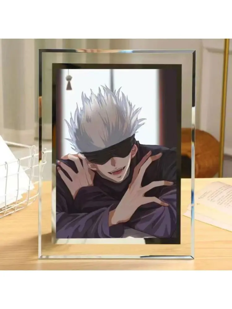 أنيمي Jujutsu Kaisen Itadori يوجي Fushiguro Megumi تأثيري كريستال إطار الصورة منضدية Ambitus هدية