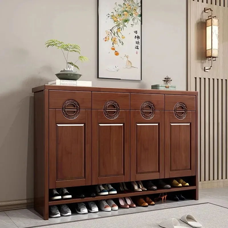 

Big Size Narrow Shoe Cabinets Luxury Wooden Hallway Space Saving Cheap Shoe Cabinets Fashion Interior Gabinete Unique Furniture