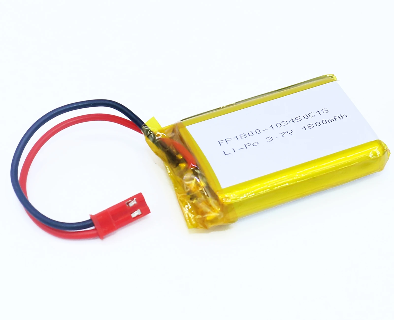 2Pcs 103450 3.7V 1.8Ah Li-Polymer LiPo Rechargeable Battery for GPS MP4 Notebook Phone Toys