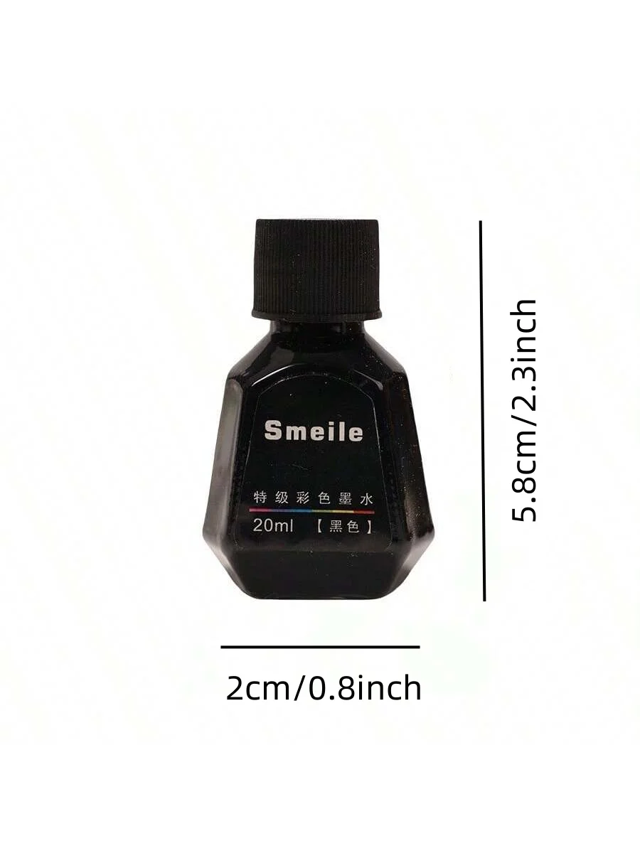 20 ml/bottiglia, 9 colori disponibili, bottiglia di plastica Inchiostro per penna Inchiostro liquido, Inchiostro per cancelleria per studenti Inchiostro per ufficio Inchiostro per firma aziendale