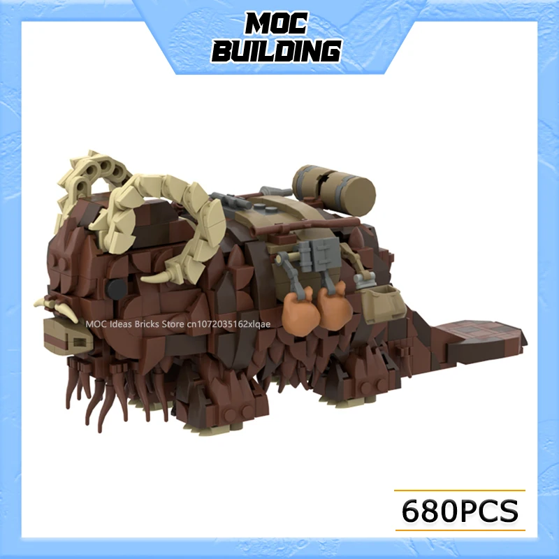 

MOC Building Blocks Space Movie Scene Raider Transportation Tool Model DIY Assemble Bricks Creative Toys Collection Display Gift