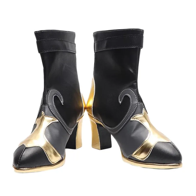 

Игры Genshin Impact Neuvillette, обувь для косплея, черные ботинки Fontaine, ролевая игра, Хэллоуин, карнавал, женский и мужской костюм, реквизит для вечеринки