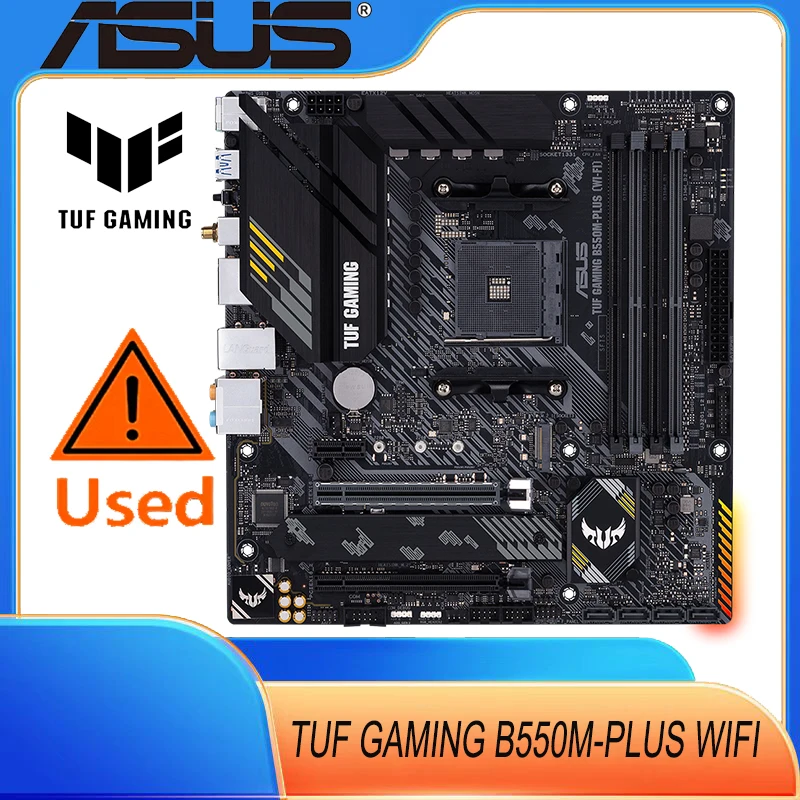 

ASUS TUF GAMING B550M-PLUS WiFi AMD B550M (Ryzen AM4) Micro ATX Gaming Motherboard PCIe 4.0 Dual M.2 Wi-Fi 6 2.5Gb Ethernet