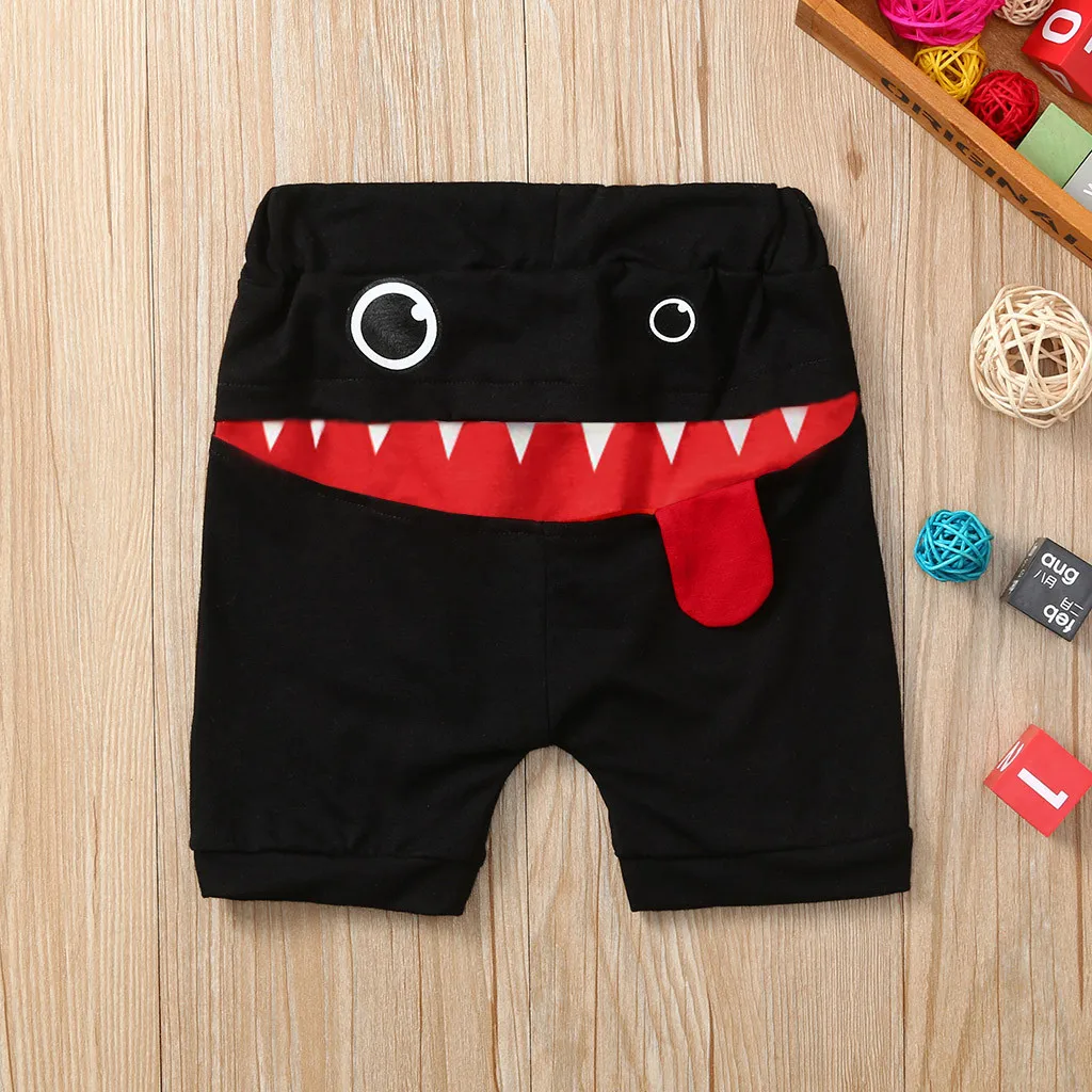 

Casual Baby Children Pants Toddler Boys Girls Cute Big Mouth Monster Shorts Boys&Girls Cartoon Tongue Harem Short Trousers