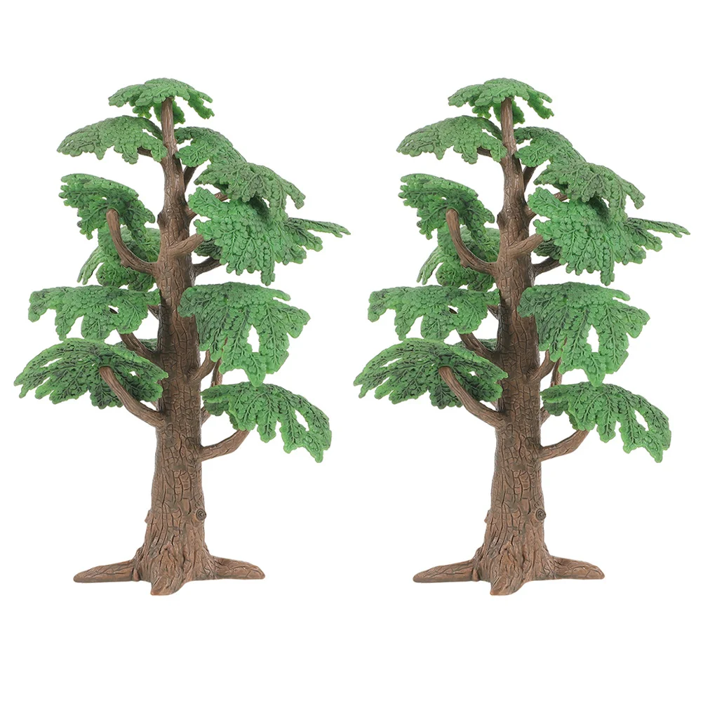 

2Pcs Small Artificial Miniature Landscape Trees Simulation Fake Greenery Decoration Indoor Sand Table Scene Accessory