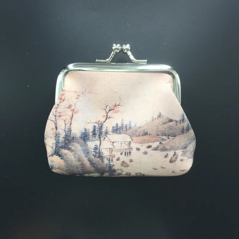 Direct Selling Style Traditional Painting Art Ladies Children Wallet Coin Purse Art Gallery Museum Souvenir