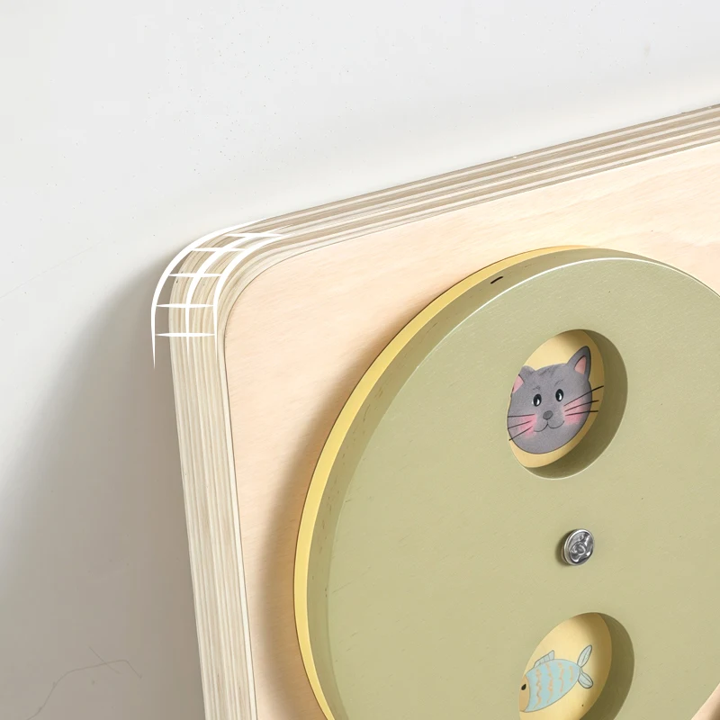 Educational Learning Kids Toys Wood Busyboard Fine Motor Skill Life Practical Activities Early Teaching Aid Shape Matching Game